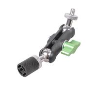 Adaptateur de support fileté mâle vers femelle de 6,35 mm à tête sphérique filetée réglable pour téléphone avec dragonne amovible