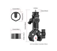 Adaptateur de Support Star Mount pour Camping-Car, Compatible avec les -Antennes pour Starlink 24/25/26, Vis de 8 mm, Pince de Serrage
