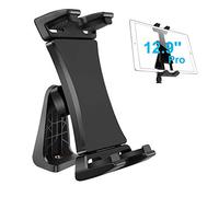 Adaptateur de support trépied iPad Peastrex 360 degrés Rotatif Universel pour iPad Pro 12,9", 11", 10,5", iPad Air Mini, Surface Tab, Galaxy Tab et téléphone tablette de 3,5 à 13,5 pouces, pour