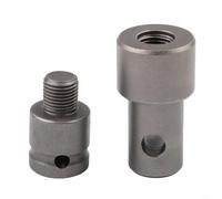Adaptateur de tarière de terre, 1 pièce pour outil de clé à impact 4 types d'interface pour perceuse, marteau, machine de jardin, pelleteuse, plantation, clôture, creuser (D)