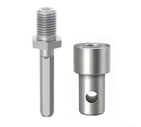 Adaptateur de tarière de terre à 4 interfaces pour clé à percussion et machine à marteau, adapté pour un fonctionnement sûr et stable (C)