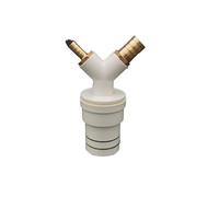 Adaptateur de té de drainage for lave-linge et sèche-linge, raccord de tuyau à quatre voies avec clapet anti-retour anti-odeur(A)