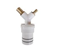 Adaptateur de té drainage for machine à laver et sèche-linge, raccord tuyau quatre voies avec clapet anti-retour anti-odeur(B)