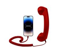 Adaptateur de téléphone rétro - 20 x 6 x 3 cm ABS, combiné d'appel rétro, appareil de conversation de type C | Parfait pour bureau, maison, cuisine, salle de bain, chevet, salon, école, hôpital