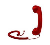 Adaptateur de téléphone rétro de type C confortable avec microphone | Adaptateur de téléphone portable vers ligne fixe pour bureau, bureau, salon, école, hôpital, cuisine, chevet, salle de bain, lit