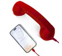 Adaptateur de téléphone rétro de type C - Fournitures de maison classiques avec microphone - Téléphone à l'ancienne - Pour bureau, appel, maison, chevet, salle de bain, lit, bureau, salon, école