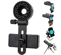 Adaptateur de téléphone Universel pour télescope - Compatible avec Jumelles, monoculaires, Microscope, Longue-Vue, télescope, Support de Smartphone - Compatible avec Presque Tous Les téléphones