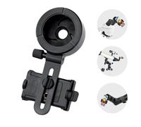Adaptateur de Télescope pour Smartphone, Universel Support Téléphone Lunette Jumelles Traversantes Monoculaires Longues-Vues Microscopes - Télescopes Accessoires pour Plupart des Smartphones