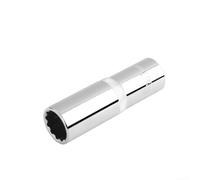 Adaptateur de tête à douille 12 points pour outils Torx avec entraînement carré 1/2" et cliquet à fente ou système de verrouillage d'extension (17 mm)