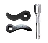 Adaptateur de tête de biche - Tige de levier réglable - Accessoires robustes - Convient aux clés à cliquet de 3/8 1/2"