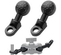 Adaptateur de tête de boulon coudé, base de montage à boule universelle, trou de montage de 10 mm, adaptateur de boule de rétroviseur en alliage d'aluminium pour support de téléphone