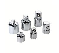 Adaptateur de tête de manchon de convertisseur de douille de liquet 1/2 "à 3/8" à 1/4 "en acier inoxydable à 1/4" à 1/2 "à 3/8" 6 pièces