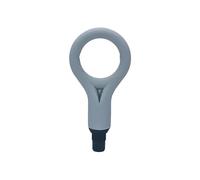 Adaptateur de tête de massage de remplacement for fascia, silicone doux au toucher, tête de massage avec anneau de vibration for masseur portatif(GRAY_31MM)