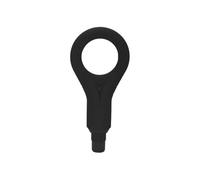 Adaptateur de tête de massage de remplacement for fascia, silicone doux au toucher, tête de massage avec anneau de vibration for masseur portatif(BLACK_31MM)