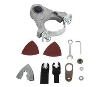 Adaptateur de tête de meuleuse d'angle, adaptateur oscillant complet en métal pour meuleuse d'angle, outil oscillant multifonctionnel universel pour le meulage, la et le retrait