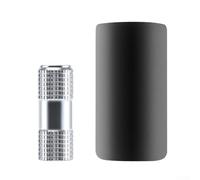 Adaptateur de tête de pompe à vélo pour valves françaises et américaines, buse rotative à 360 degrés en alliage d'aluminium avec manchon de protection en mousse pour un gonflage rapide des pneus sur