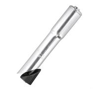 Adaptateur de tête relevable en alliage d'aluminium conçu pour extension de tige de guidon de fourche de vélo avec options de montage de 22,2 à 28,6 mm et 25,4 à 28,6 mm (argent 25,4)