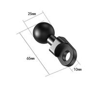 Adaptateur de tête sphérique pour guidon de moto,base de montage,rétroviseur,support rapide pour DJI,GoPro- Rearview Mirror base