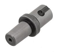 Adaptateur de tige conique B16, tige Weldon de 19 mm vers connecteur de mandrin de perceuse filetée B16, construction métallique, gris, pour perceuses magnétiques (A)