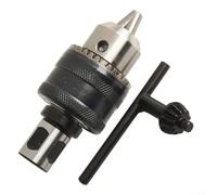 Adaptateur de tige de 3/4" vers cône B16 pour ensemble de mandrins de perceuse 1/2-20UNF, Weldon et kit de conversion générale avec onstruction en acier pour perceuses manuelles et tours, gris