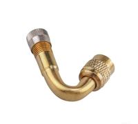 Adaptateur de tige de pneu en cuivre 45° pour valves difficiles à atteindre | Matériau en cuivre massif, résistant, pour une longue durée de vie, empêche les fuites d'air, s'adapte aux tiges standard