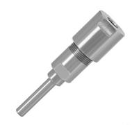 Adaptateur de tige d'extension de pince de défonceuse en acier au carbone pour machine de gravure de 6,35 mm, 8 mm, 6 mm (tige de 8 mm à 8 mm)