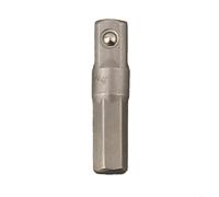 Adaptateur de tige hexagonale vers douille carrée 1/4" pour une utilisation dans une perceuse électrique pneumatique et un tournevis manuel (30 mm)