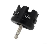 Adaptateur de tourne-écrou pour perceuses électriques, foret à tige hexagonale avec construction résistante, extracteur d'écrous à tige filetée pour supports de tuyaux de 1/4", 3/8", 1/2" et