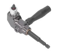 Adaptateur de tournevis à angle droit, fixation de tournevis en alliage d'aluminium à 90 degrés avec poignée en ABS pour perceuses à dégagement rapide, outils électriques