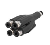 Adaptateur de Transfert 4 en 1 pour Imprimante 3D Tube d'Expansion Port 4 Alimentations Matériaux Module de Transport pour Lab X1 P1S P1P ABS Acier Inoxydable