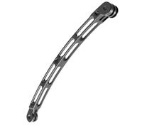 Adaptateur de trépied en aluminium pour casque - Tige incurvée - Amélioration des gammes pour caméra de sport, enregistreur de vélo