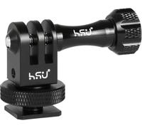 Adaptateur de Trépied pour GoPro Support de Trépied pour Hero 13/12/11/10/9/8/7/6/5/4, Session, Max, caméras DJI Osmo Action, Fixation de Cold Shoe pour Caméra d'action avec vis moletée CNC