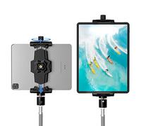 Adaptateur de trépied pour iPad et téléphone avec tête sphérique, Support iPad pour trépied, Support Rotatif à 360° pour Tablette iPad Pro 12,9, iPad Air Mini 3 4, Galaxy Tab, Surface Pro 8, Selfie