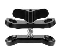 Adaptateur de TréPied pour Montage de TêTe de Boule à Pince de PlongéE à Clip Papillon CNC pour Appareils Photo SLR Go Pro 7 Sports