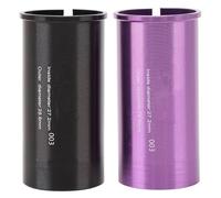 Adaptateur de Tube de tige de selle en alliage d'aluminium, CNC usiné, Texture CD, Cycle, tige de selle, manchon réducteur, cale (27,2-28,6 mm)