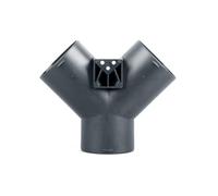 Adaptateur de tuyau 3 voies - Accessoire de modification - Répartiteur - Raccord de canal - Valve de chauffage en forme de Y / T - Canal de ventilation - Sortie de chauffage