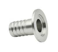 Adaptateur de tuyau à bride à vide en acier inoxydable 304 - Raccord cannelé sanitaire soudé avec dispositif Tri Clamp (1 pièce)(6mmx16)