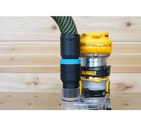 Adaptateur de tuyau compatible avec le tuyau Festool de 27 mm vers défonceuse Dewalt Trim