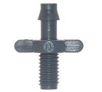 Adaptateur de tuyau, Connecteur, connecteur de tuyau, connecteur d'eau de jardin 1/4" 1/8" 6 mm, bouchon d'extrémité coudé, cannelure droite adaptée au système d'irrigation par tuyau d'arrosage,