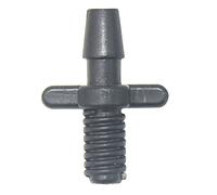 Adaptateur de tuyau, Connecteur, connecteur de tuyau, connecteur d'eau de jardin 1/4" 1/8" 6 mm, bouchon d'extrémité coudé, cannelure droite adaptée au système d'irrigation par tuyau d'arrosage,