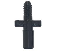 Adaptateur de tuyau, Connecteur, connecteur de tuyau, connecteur d'eau de jardin 1/4" 1/8" 6 mm, bouchon d'extrémité coudé, cannelure droite adaptée au système d'irrigation par tuyau d'arrosage,