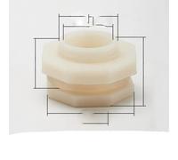 Adaptateur de tuyau, connecteur de robinet, ABS 1/2" 3/4" 1" BSP mâle/femelle, connecteur de réservoir d'eau, raccord de tuyau en plastique for aquarium, bricolage, tour d'eau, filetage femelle DN20