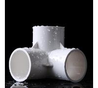 Adaptateur de tuyau,connecteur de robinet,de connecteur coudé à 3 voies en PVC métrique,raccords de tuyau à pression à souder au solvant,for aquarium,étang, piscine,tuyau de jardin(White 1 Pcs,20mm)