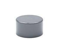 Adaptateur de tuyau,connecteur de robinet, raccords de tuyau en PVC gris voies bricolage coude droit connecteurs en T égal adaptateur de coupleur de tube à joint en plastique(End Cap,I.D 25mm)