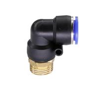 Adaptateur de tuyau coudé en laiton 6-16 mm 1/2" à connecteur rapide, raccords pneumatiques for tubes d'eau, tube enfoncer, verrouillage coulissant, d'irrigation jardin(1I2 Inch Male-16mm)