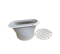Adaptateur de tuyau d ' échappement Connecteur de ventilation portable 150 mm, adaptateur d ' échappement en polymère moulé avec insert de tamis en pour le remplacement de la sortie de fenêtre