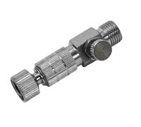 Adaptateur de tuyau d'aérographe, raccord de déconnexion à libération rapide, 1 pièce argentée de 4,5 cm, connexion pour outils de peinture par pulvérisation, accessoires compacts, sans fuite pour