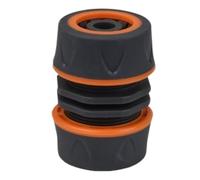 Adaptateur de tuyau d'arrosage 1/2 "3/4", 2 pièces, connecteur rapide 16mm, bouchon d'arrêt, Joint de coupleur, prolongateur de réparation de Tube d'irrigation d'eau(F-1I2-to-1I2-2pcs)