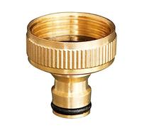 Adaptateur de tuyau d'arrosage - Filetage de 2,5 cm - Pour irrigation de jardin - Adaptateur de tuyau d'arrosage - Raccords de tuyau d'arrosage aux raccords de tuyauterie - Rondelle en caoutchouc -