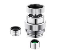 Adaptateur de tuyau d'arrosage robuste en cuivre rotatif à 360° étanche Connexion rapide Adaptateur de robinet pour nettoyage extérieur Arrosage Connecteur de tuyau d'arrosage fileté en cuivre